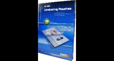 DESQ® Lamineerhoes | A4 | 100 micron | Mat | 100 stuks | 216 x 303 mm | Premium | 71149