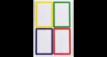 Soho Schooletiketten Gekleurd 35 X 52 Mm 5 Vellen à 4 Stuks