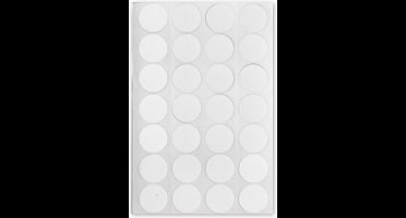 Soho Etiketten Rond 16 Mm Papier Wit 3 Vellen á 28 Stuks