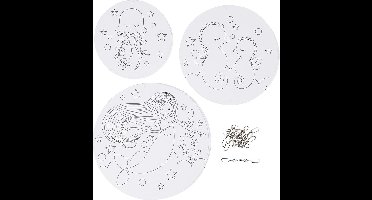 Creotime Mobiel Ornaments 12-15-18 Cm Karton Wit 3 Sets