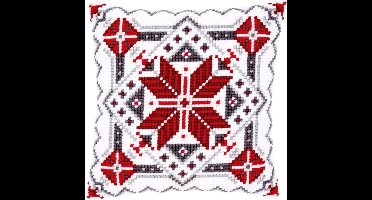 Vervaco - Kruissteekkussen kit - Kerst - Ijskristal II - PN-0146120 - Borduren - Borduurpakket - Borduurpakket volwassenen - Borduurpakket kind