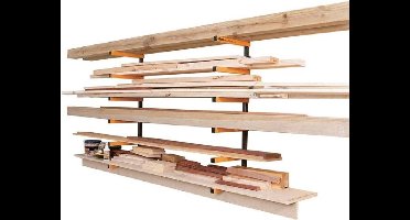 6 Laags Planken Opbergbeugels, opbergrek