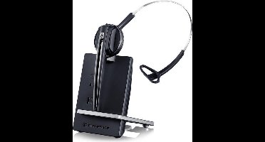 Sennheiser D 10 USB Monauraal oorhaak, Hoofdband Zwart, Zilver hoofdtelefoon