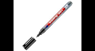 edding 361 Whiteboardmarker. Ronde Punt. 1 mm. Zwart (pak 10 stuks)
