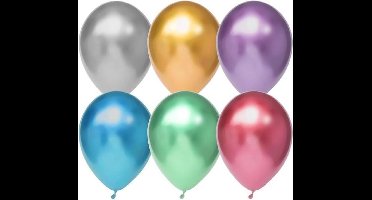 Haza Original Ballonnen Mix Chrome 30 Cm Latex 6 Stuks