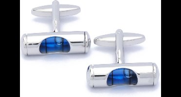 Manchetknopen - Waterpas Bouw Blauw