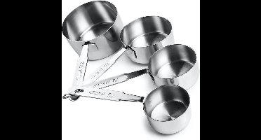 Ibili Maatpannetjes RVS 4 stuks