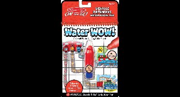 Melissa & Doug Kleurboek Water Wow - Vehicles Pathways Rood