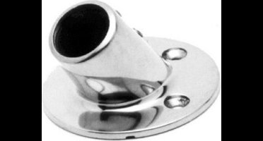 Seilflechter - Railingvoet - 60 graden - Rond - 22mm - RVS - Maat: Default