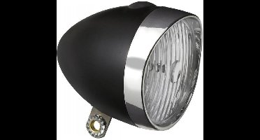 Koplamp Edge Retro 3 Leds incl. batterijen - zwart/chroom (werkplaatsverpakking)