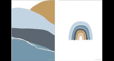 Poster Horizon Blue - A3