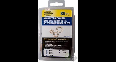 O-Ringenset, Koper, 80 dlg, Koper ringset.