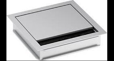 Bachmann 930.310 Kabeldoorvoering Vierkant Klem-Ø (max.) 5 mm Aluminium Zilver (mat, geëloxeerd) 1 stuk(s)