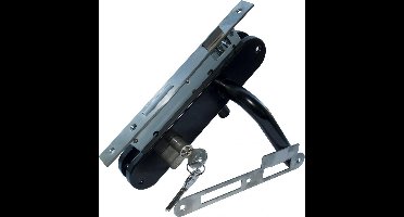 Eurofix Deurslot-set voor tuindeur | RVS Zwart gecoat | PC85 slot | Ovaal/Rond model