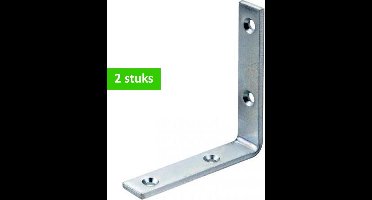WAELBERS drempelhoek | 100 x 100 x 20 mm | 5 mm dik | verzinkt | 2 STUKS