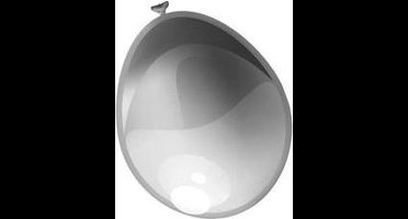 Ballonnen zilver metallic 50 stuks 30 cm
