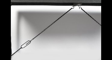 Livingfurn - Eetkamertafel Norris - 180x90x76 cm - Mangohout / Gecoat Staal