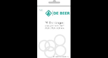 De Beer pakkingring PE dichtingsring voor watermeter 3/4"