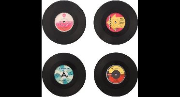 LP Onderzetters -vinyl - set van 4