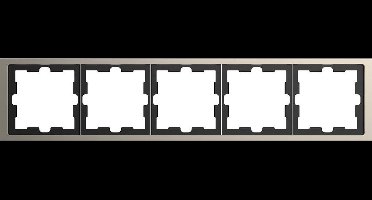 Afdekraam D-Life 5V - Metaal Nikkel - Systeem Design - Schneider Electric - MTN4050-6550