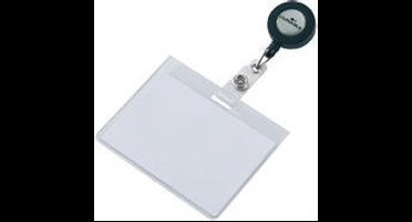 DURABLE Naambord met houder en oprollmechanisme, 90 x 60 mm