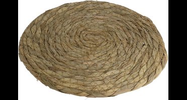 Gerimport Pannenonderzetter - 2x - hittebestendig - zeegras - rond - 22 cm - onderzetter