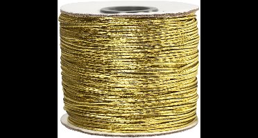 Elastisch koord, dikte 1 mm, goud, 100 m