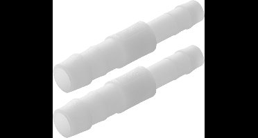 ProPlus Slangreduceerstuk recht - Ø 10 x 8 mm - wit - set van 2 - temperatuurbestendig