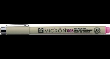Sakura Pigma Micron 005 pen rozenrood