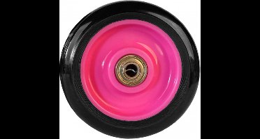 AMIGO wielen stuntstep Wave 100 mm 82A PU zwart/roze 2 stuks