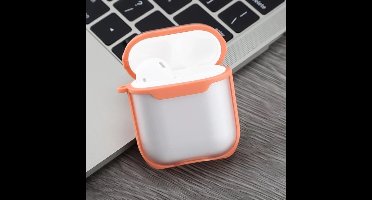 Mobigear Hoesje geschikt voor Apple AirPods 2 Hoesje Flexibel TPU | Mobigear Shockproof - Oranje