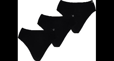 Apollo dames Basic Hip slip | Bamboo naadloos | MAAT L | 3-pack | zwart