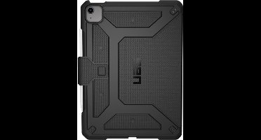 UAG Tablet Hoes Geschikt voor iPad Air 5 (2022) /iPad Air 11 inch (2024) M2 / iPad Air 4 (2020) / iPad Pro 11 (2018) / iPad Pro 11 (2020) - UAG Metropolis Bookcase tablet - Zwart /Zwart