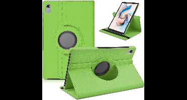 Nokia T20 hoes boek case - 360° draaibare Hoes Kunstleer Groen - Nokia T20 Hoesje - Nokia T20 Case