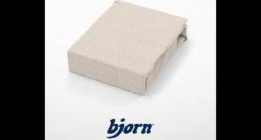 Bjorn Katto - Hoeslaken - Jersey - Tweepersoons - 140x200/160x220 - Beige