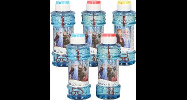 8x Disney Frozen 2 bellenblaas flesjes met spelletje 300 ml voor kinderen - Uitdeelspeelgoed - Grabbelton speelgoed