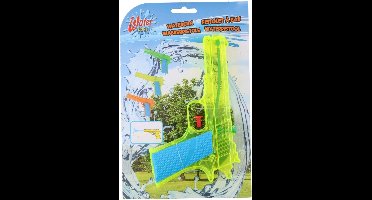 1x Waterpistolen/waterpistool geel klein van 18 cm kinderspeelgoed - waterspeelgoed van kunststof