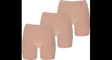 Apollo dames Basic Short - Bamboo naadloos -maat M - 3-pack - nude