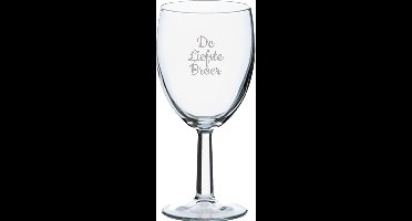 Gegraveerde wijnglas 24,5cl De Liefste Broer