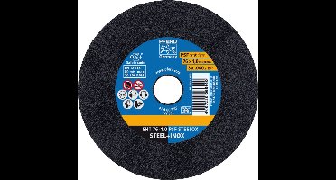 Snijschijf PSF STEELOX D.76mm schijfdikte 1mm ger.Korund A Bohr.1...
