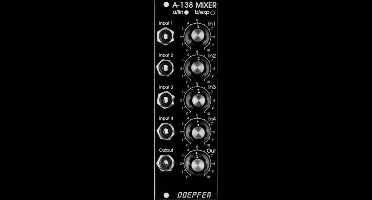 Doepfer A-138bV Mixer logarithmisch Vintage Edition - Mixer modular synthesizer