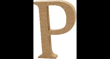 CC MDF Hoofdletter P 13 cm