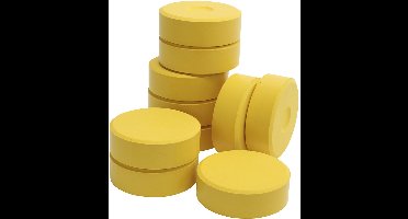 Waterverf, geel, H: 19 mm, d 57 mm, 10 stuk/ 1 doos