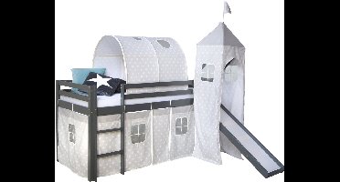 Homestyle4u Hoogslaper - 90x200 cm - Grijs