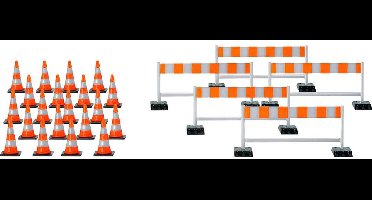 Herpa 052566 Pylonen 20 st. En afsluitsloten 5 st Kant-en-klaar model