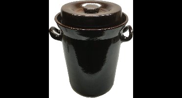 Zuurkoolpot - Fermentatiepot - Zuurkoolvat (bruin/klassiek) 15 liter