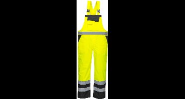 Portwest Twee Kleuren Amerikaanse Overall - Ongevoerd S488 - Geel/Zwart - M