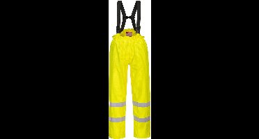 Portwest Bizflame Gevoerde Regenbroek Hi-Vis Antistatisch FR S781 - Geel - XXL