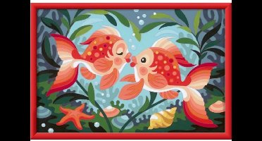 CreArt Kids 31x21cm Viskusjes, Schilderen op Nummer Kit, Kunstnummer, Leeftijd 7+, 25853, Ravensburger