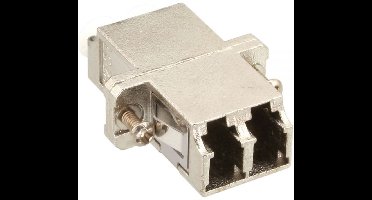 LC Duplex (v) - LC Duplex (v) Optical Fiber metalen inbouw koppelstuk - Multi Mode